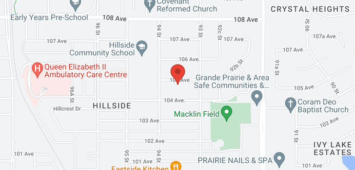 map of 9313 105 Avenue
